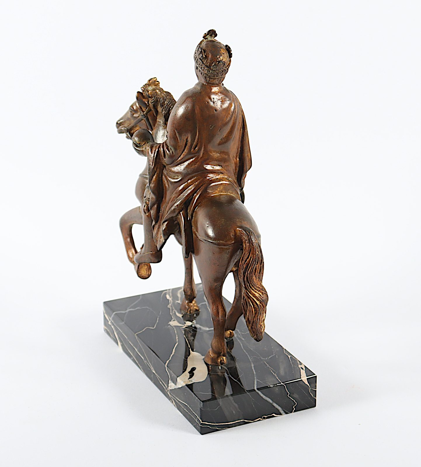 Karl der Große zu Pferde, Bronze, 20.Jh. - Image 3 of 3