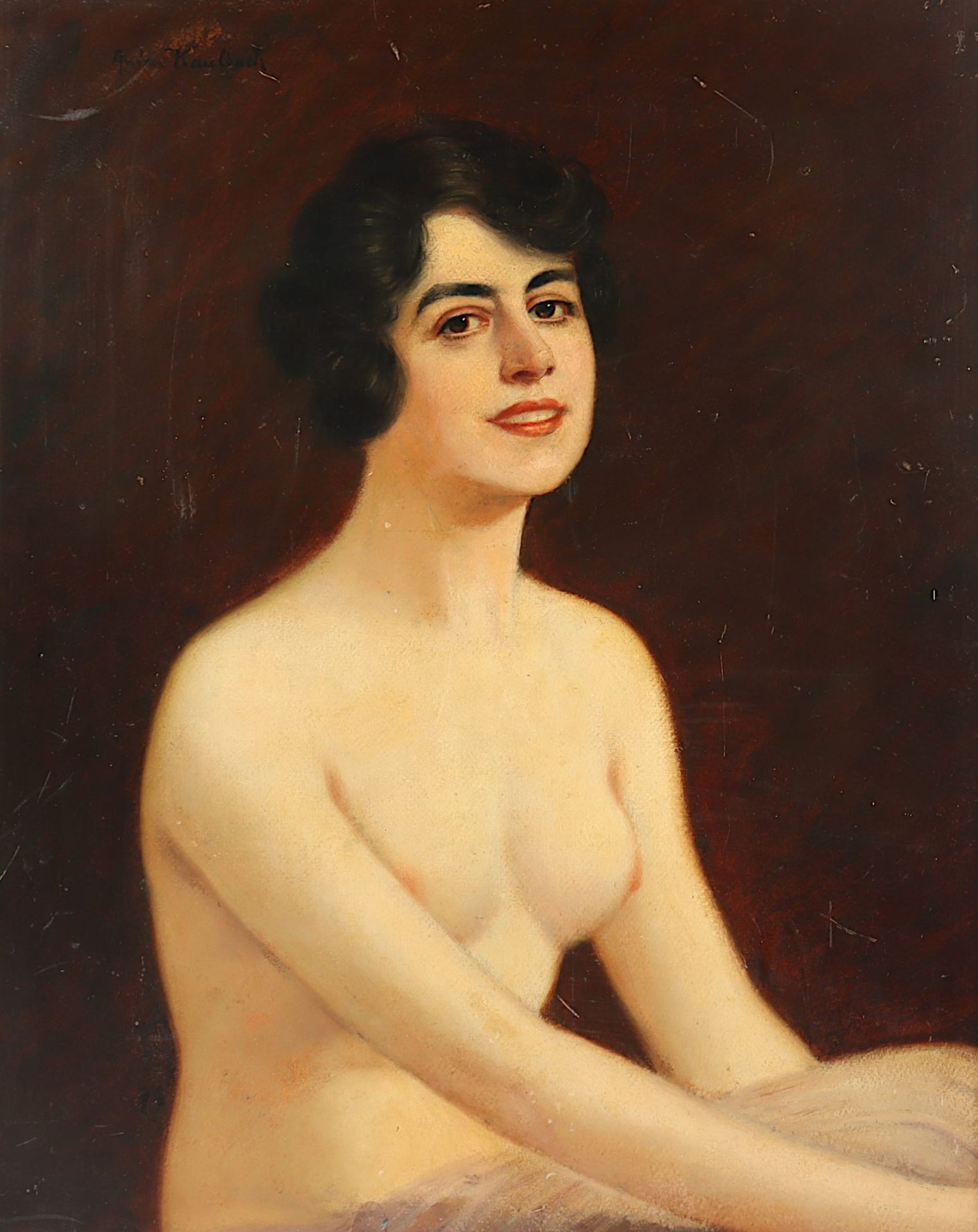 KAULBACH, Anton (1864-1930), "Weiblicher Akt", R.