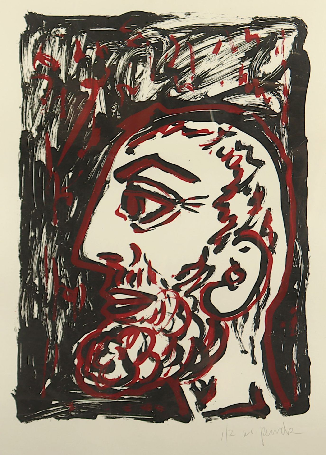 Penck, A.R. Selbstportrait, ungerahmt - Bild 2 aus 3