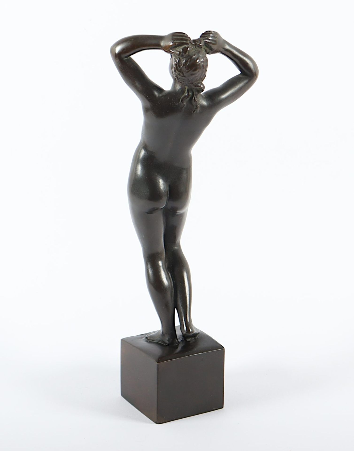 Stehender weiblicher Akt, Bronze, um 1930 - Bild 3 aus 4