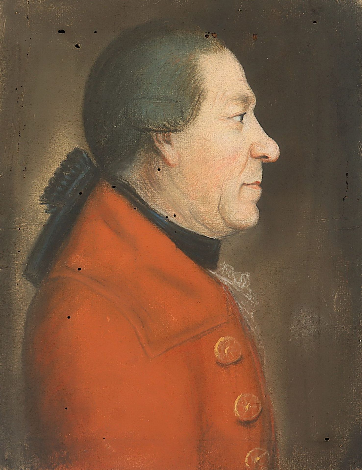 PORTRAITMALER UM 1800, "Zwei Bildnisses eines Ehepaars", R. - Image 2 of 4