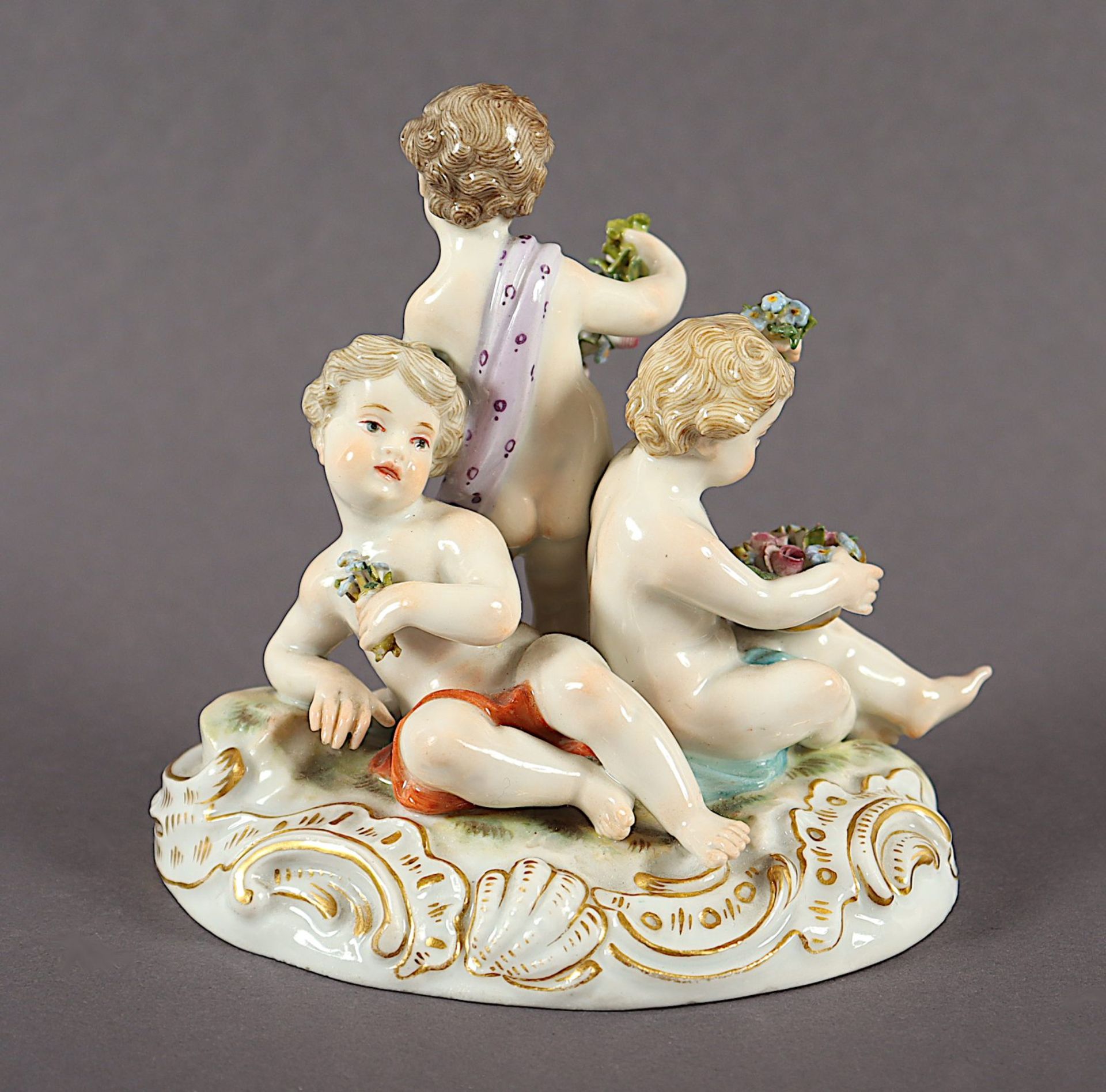 Amorettengruppe, J.J. Kaendler, MEISSEN, E.19.Jh. - Bild 3 aus 4