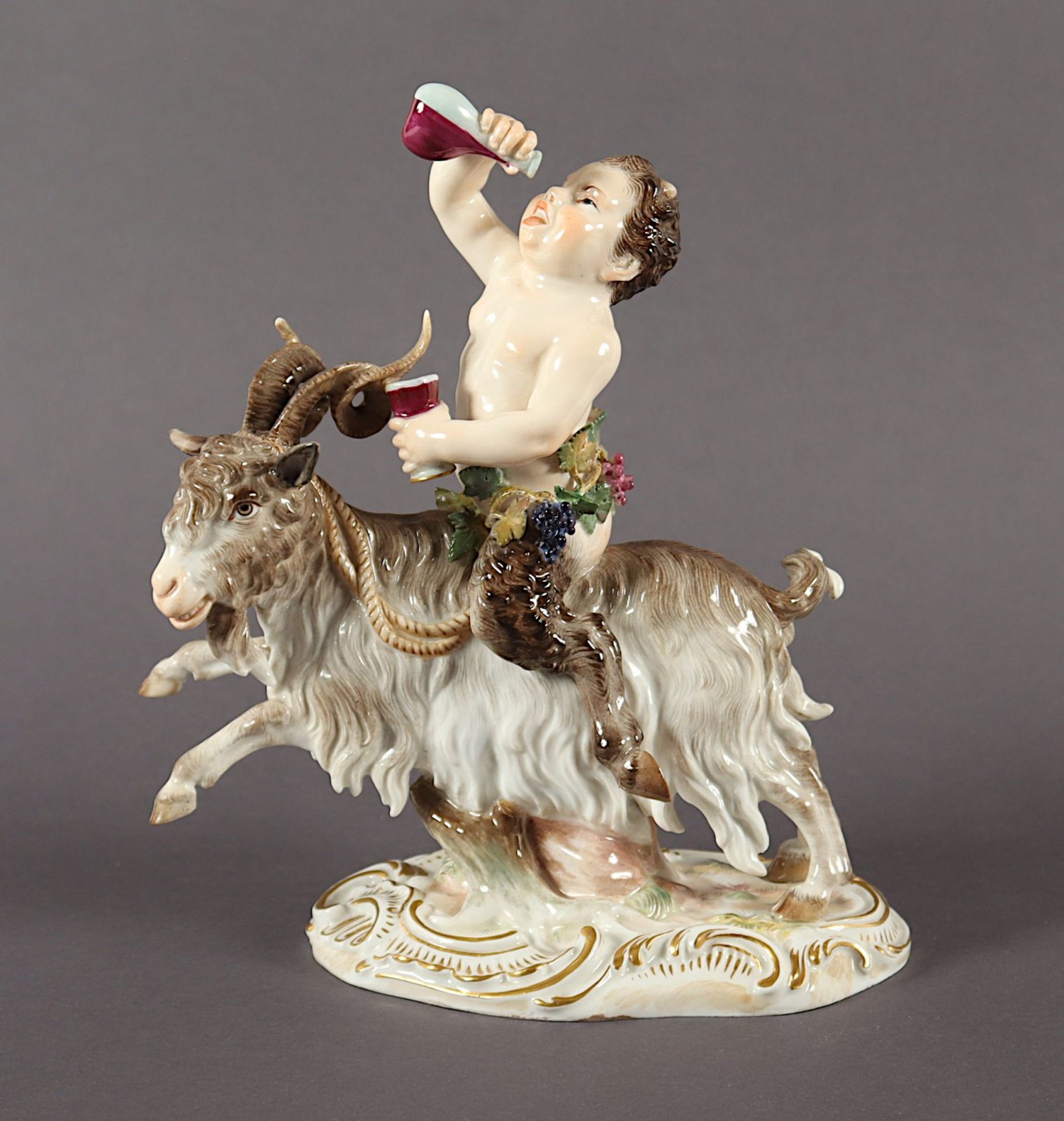 Satyrgruppe, Kaendler, Meissen, E.19.Jh. - Bild 2 aus 5