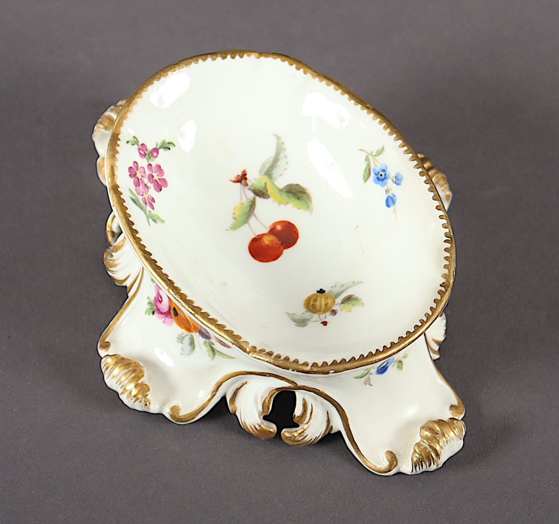 Saliere, Früchte und Blumen, Meissen, um 1800 - Bild 2 aus 3