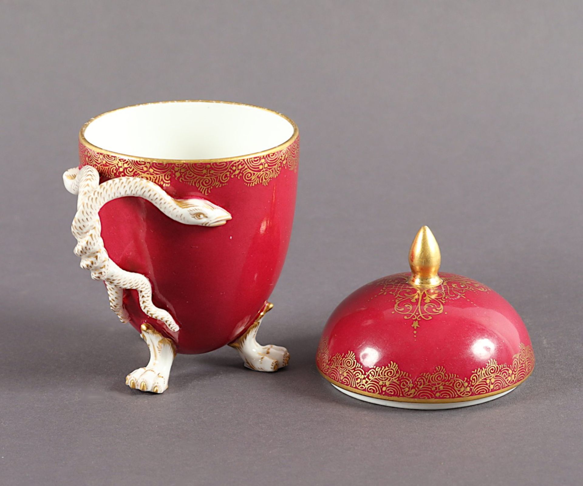 Deckeltasse, MEISSEN, 19.Jh. - Image 3 of 4