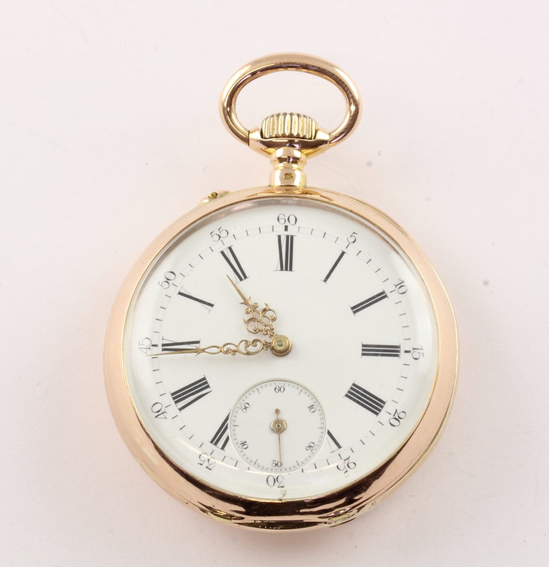 Taschenuhr, 585/ooo RG, LE COULTRE & CI