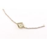 Armbanduhr, 750/ooo GG, 50 Altschliff Diamanten, ca. 0,50 ct, 19g