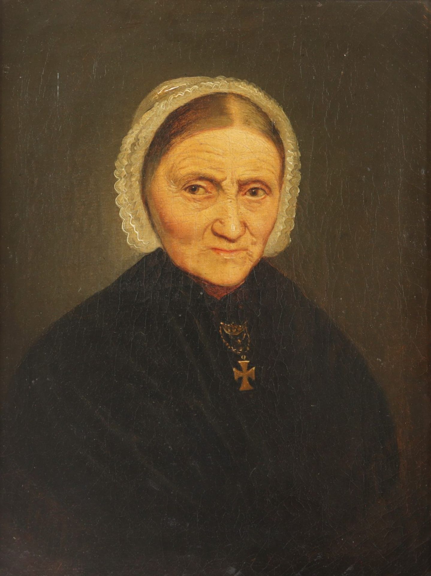 PORTRAITMALER DES 19.JH., "Paar Bildnisse eines Ehepaars", R. - Image 2 of 4