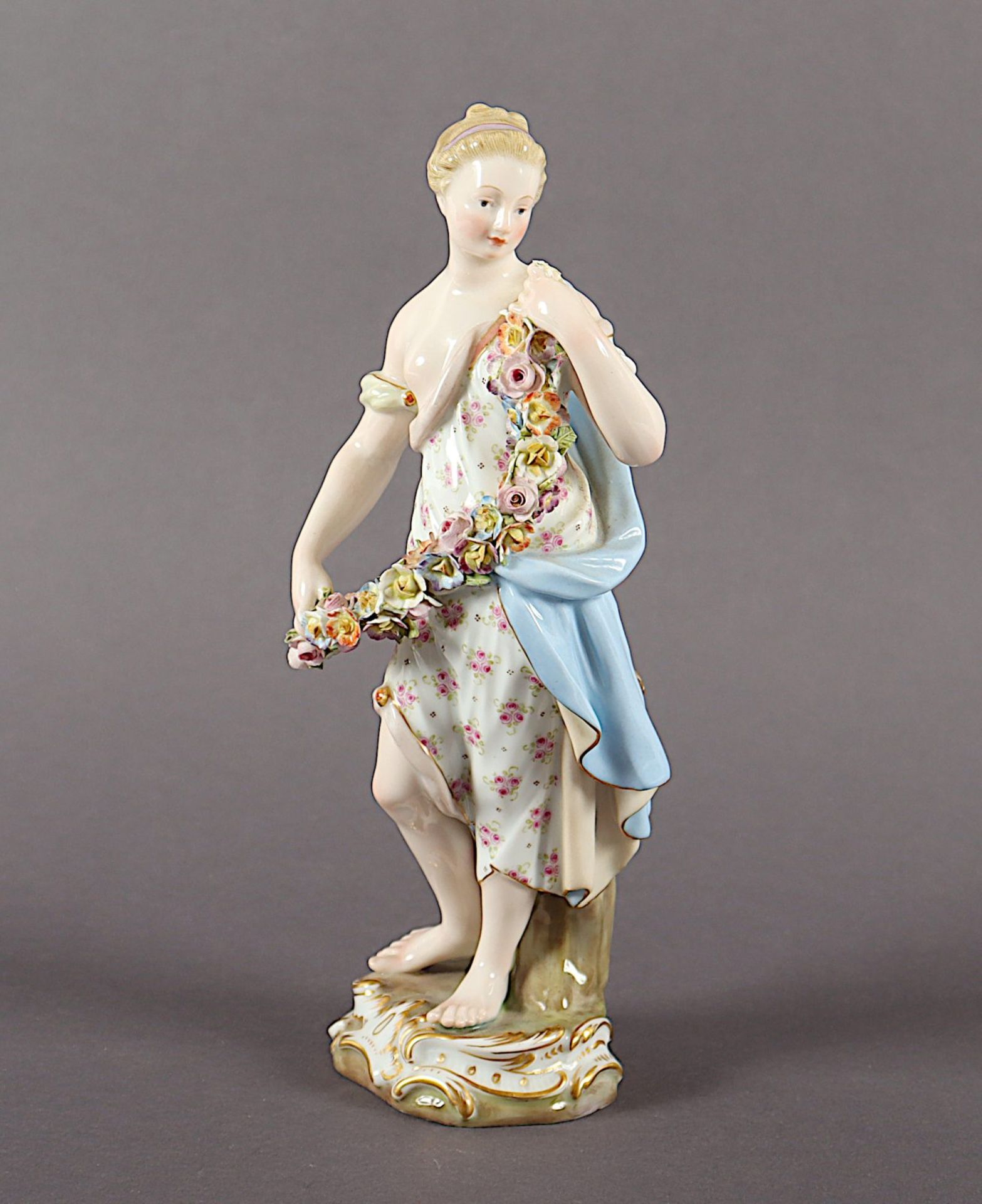 allegorische Figur "Der Frühling", Kaendler, Meissen, E.19.Jh.