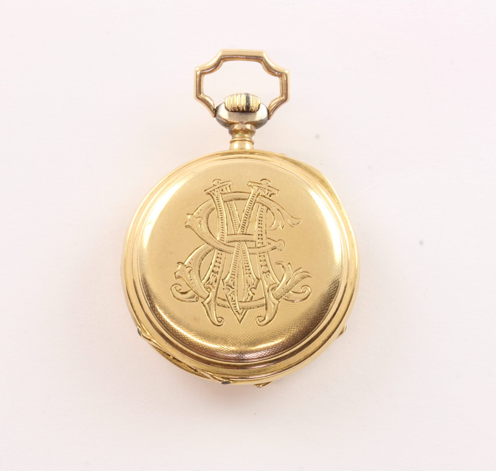 Taschenuhr, Staubdeckel 18 Karat - Image 4 of 5