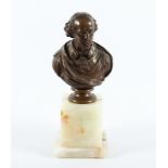 Houdon, "William Shakespeare", Büste, Bronze