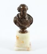 Houdon, "William Shakespeare", Büste, Bronze