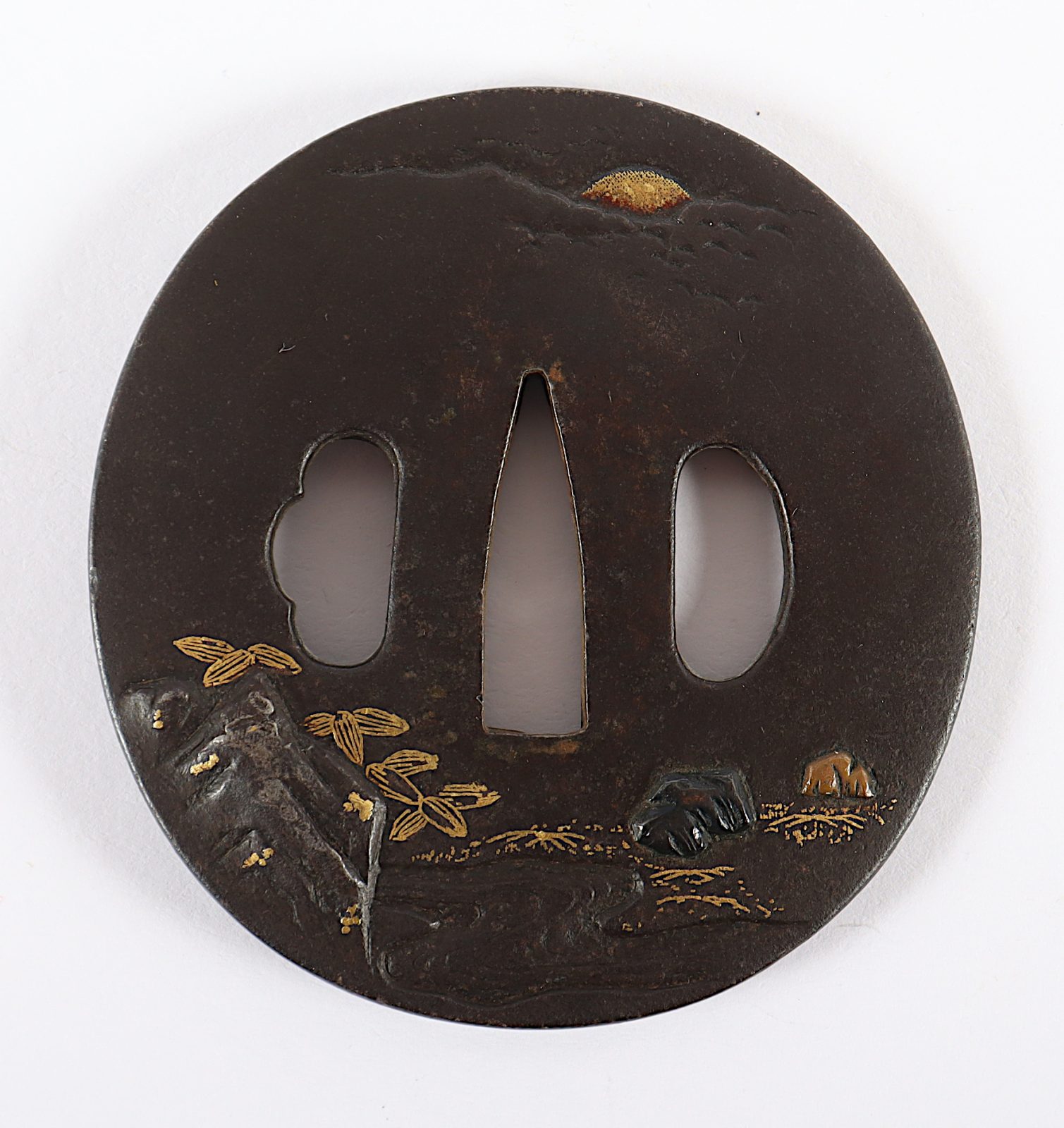 Tsuba, rund, shishi, JAPAN, 19.Jh. - Image 2 of 4