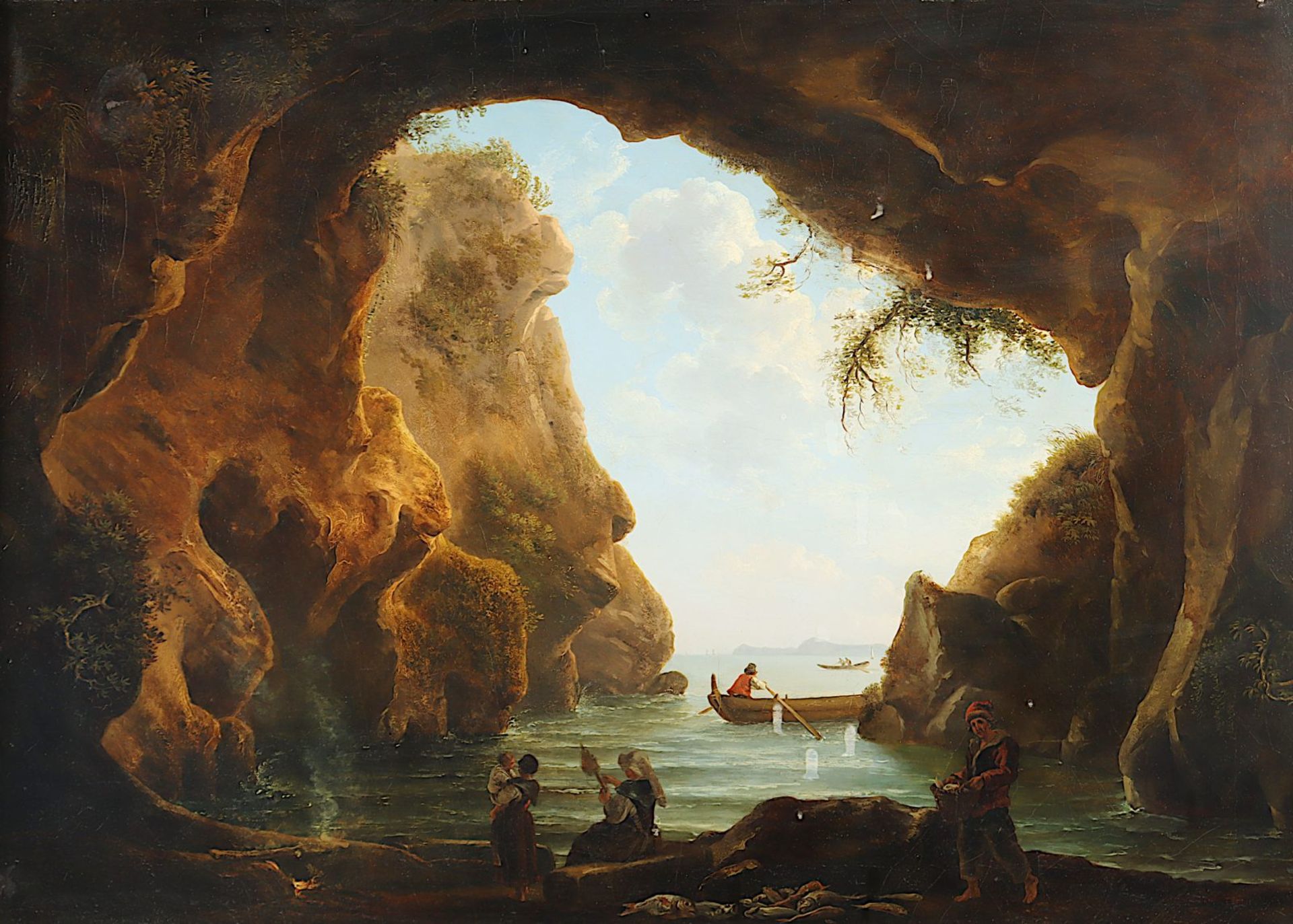 VERNET, Claude Joseph (1714-1789), Nachfolge/Schule, "Blick aus einer Grotte", R.