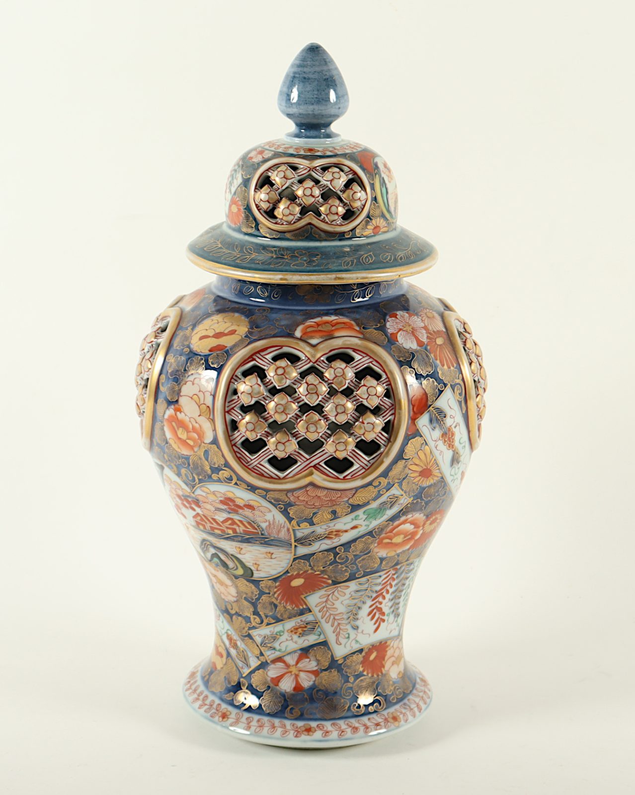 IMARI-DECKELVASE, wohl DELFT - Image 3 of 6