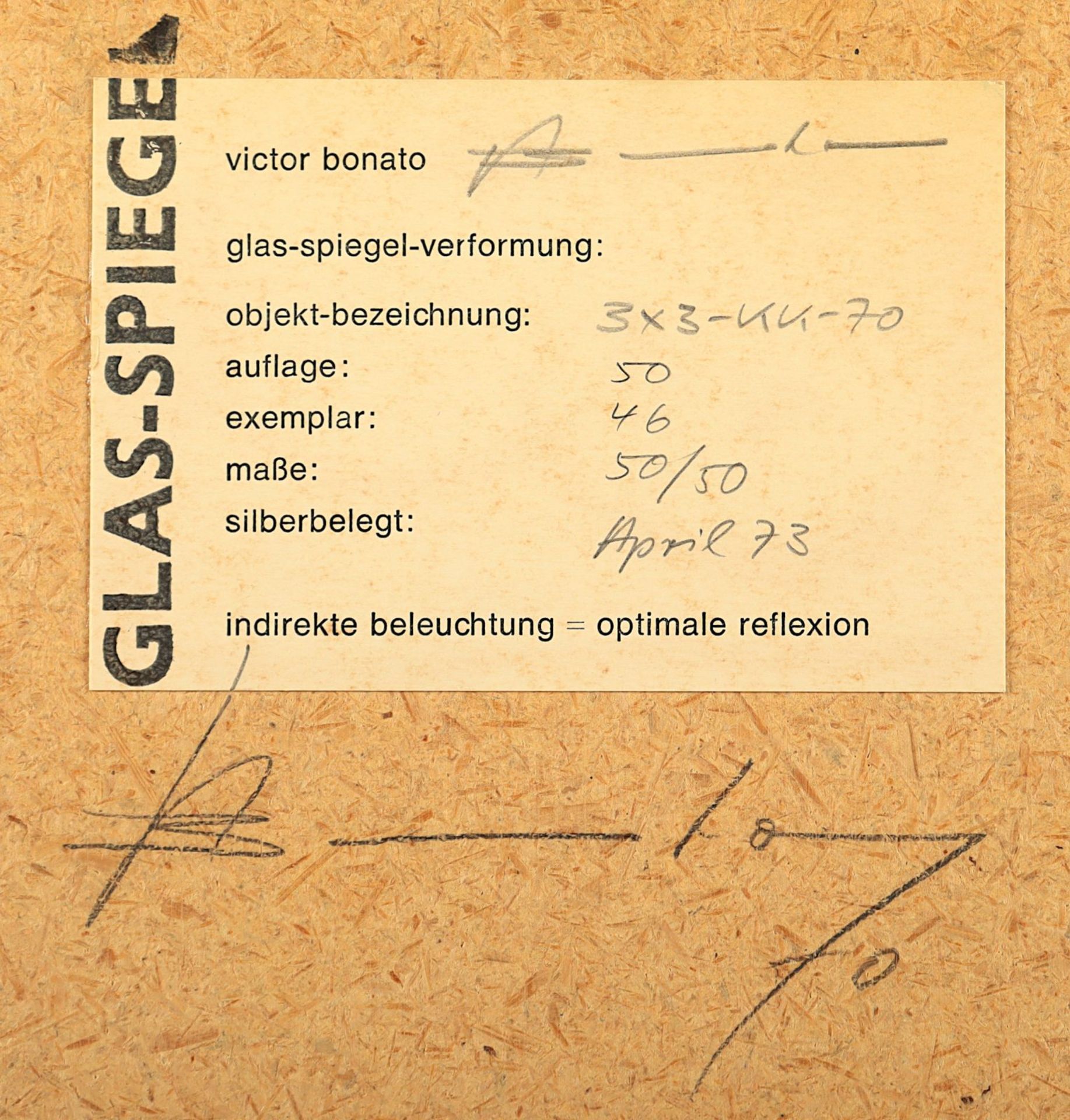 Bonato, Victor, Spiegelverformung - Bild 4 aus 4