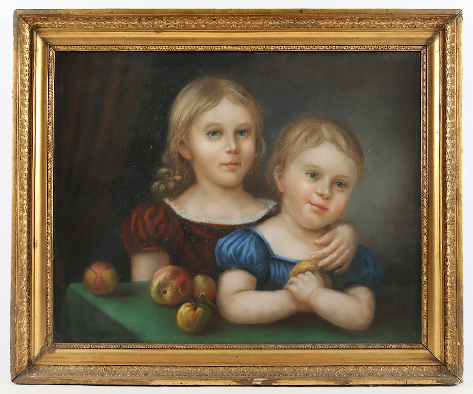 AQUARELLIST DES 19.JH., "Portrait eines Geschwisterpaares", R. 