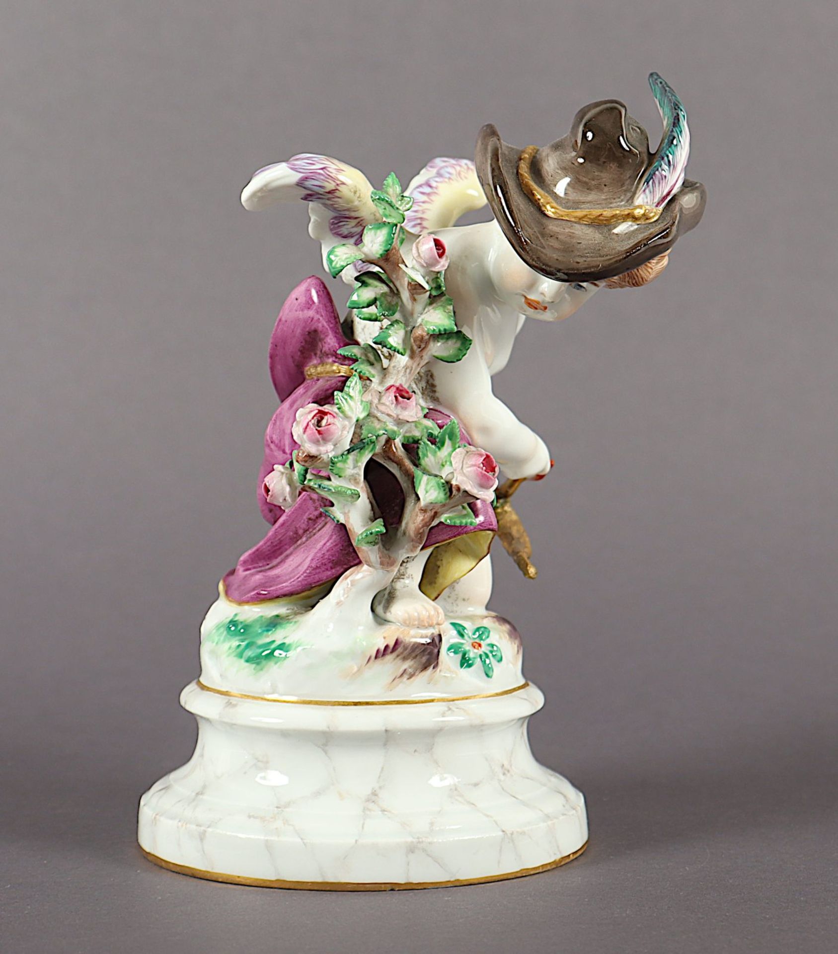 Figur Amor als Räuber, besch., Heinrich Schwabe, Meissen, um 1940 - Image 2 of 6