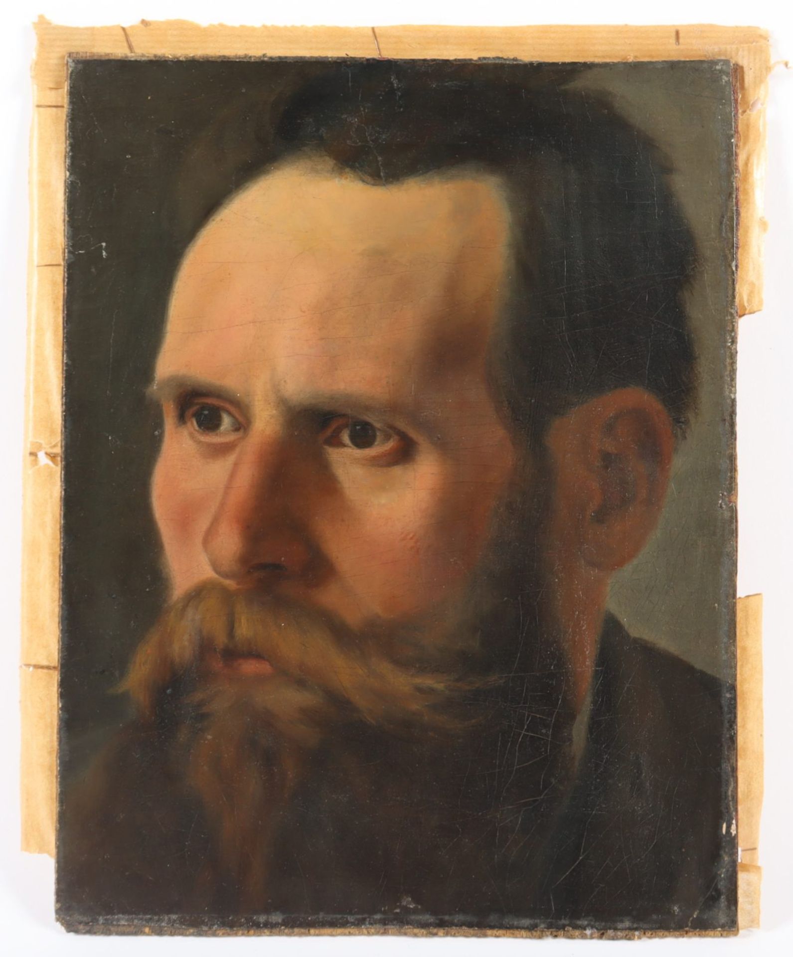 MALER 2.H.19.JH., "Portrait eines Mannes", R. - Bild 3 aus 4