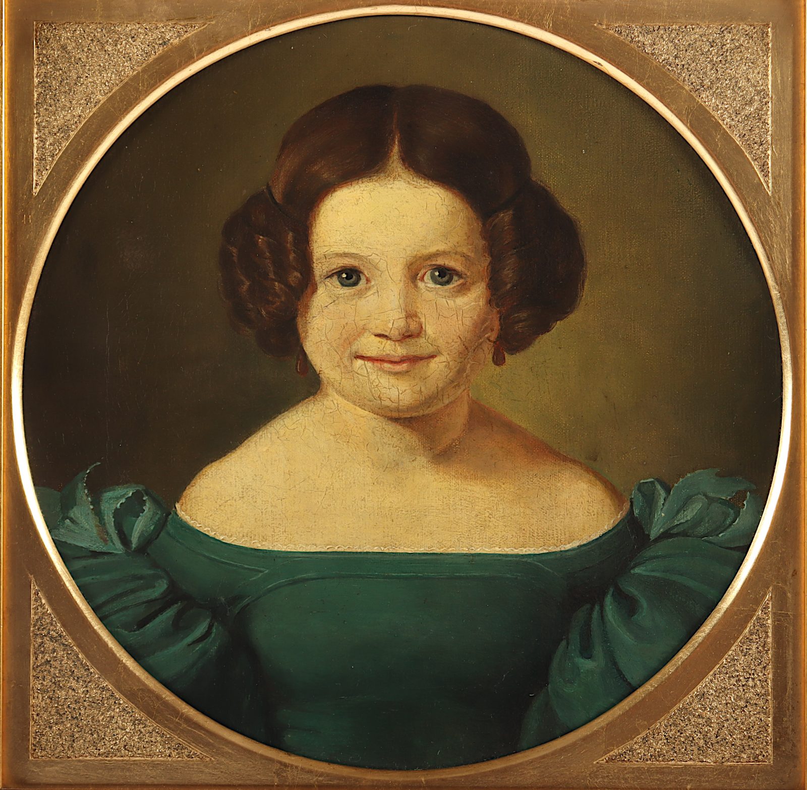 PORTRAITMALER UM 1840, "Bildnis der Johanna Maria Pauline Langenscheidt, geb. Hartmann (*1832)", R. - Image 2 of 3