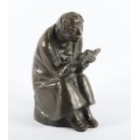 Barlach, Ernst, "Der Buchleser", Bronze, Ars Mundi