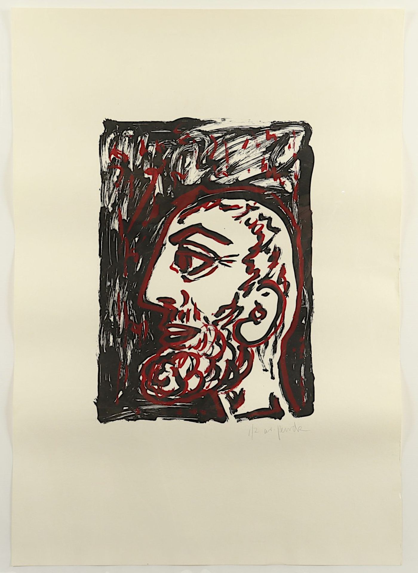 Penck, A.R. Selbstportrait, ungerahmt - Bild 3 aus 3