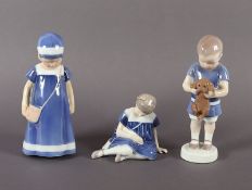 drei Kinderfiguren, I. Plockross-Irminger, Bing & Gröndahl, 20.Jh.