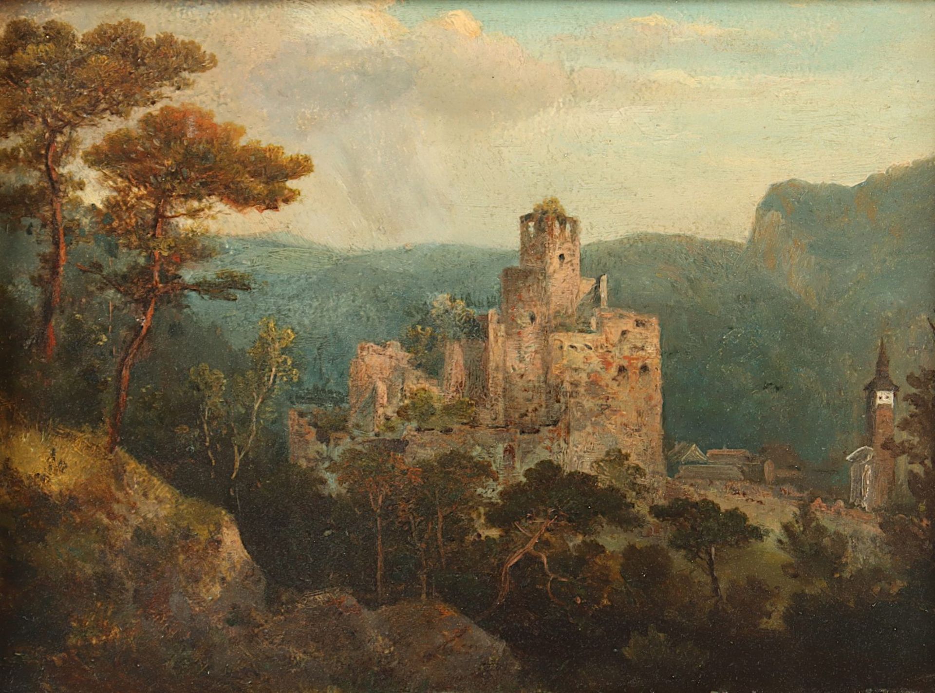 LEDELI, Josef (1820-1884), "Burg Hardegg", R. - Image 2 of 3