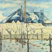 BÄRENFÄNGER, Karl (1888-1947), "Winterliche Industrielandschaft", ungerahmt