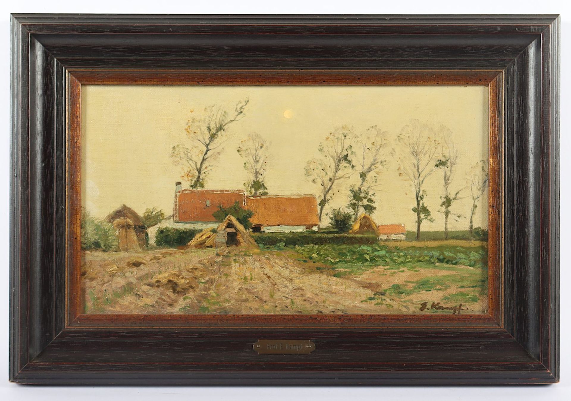 KAMPF, Eugen (1861-1933), "Niederrheinische Landschaft", R.