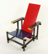Sessel - Red and Blue, Gerrit T. Rietveld, Quittung