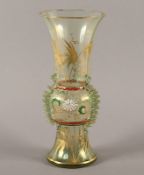 Vase, Glas, Heckert, Böhmen, um 1900