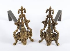 Paar Kaminböcke, Bronze