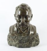 BASTIN, Ernest, "Männerbüste", Bronze