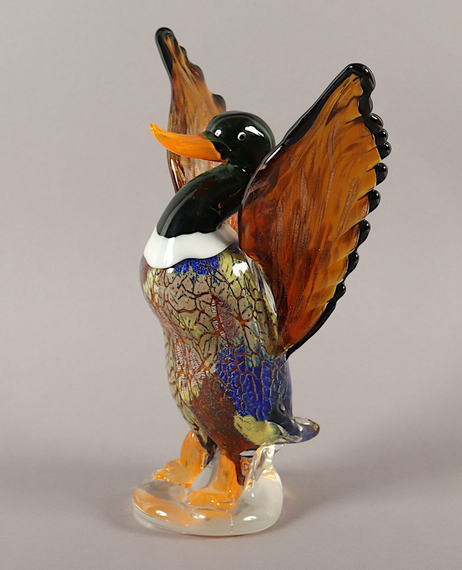 Ente, Glas, wohl BAROVIER & TOSO, Murano - Bild 2 aus 3