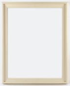 Modellrahmen, weiß lackierte Holzleiste, 87 x 67,5