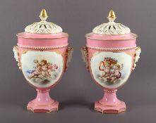 Paar Potpourri-Vasen, Frankreich, E.19.Jh.