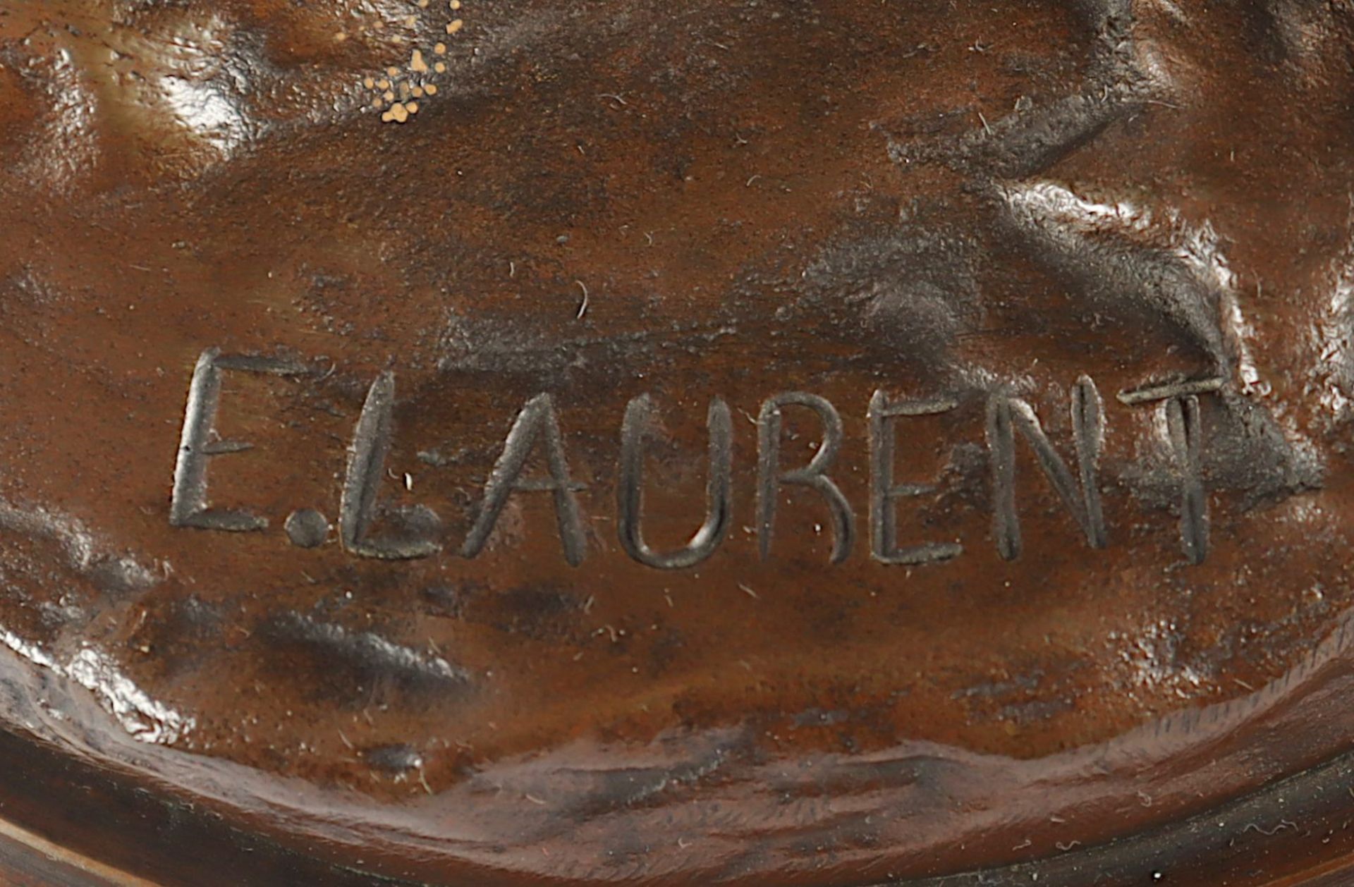 LAURENT, Eugène (1832-1898), "Wartende Fischersfrau", Bronze - Bild 4 aus 4