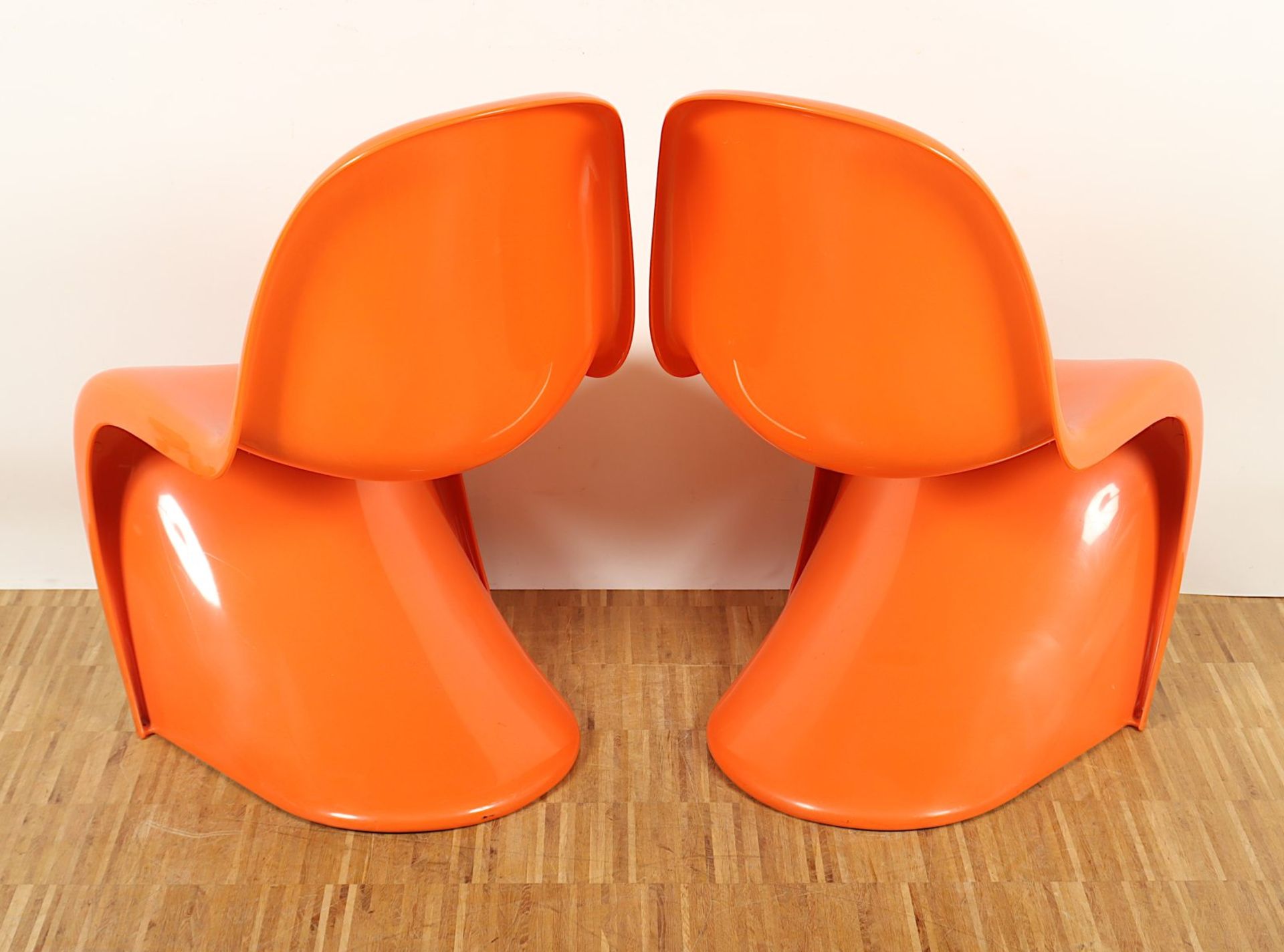 Paar Panton-Chairs, orange - Bild 3 aus 5
