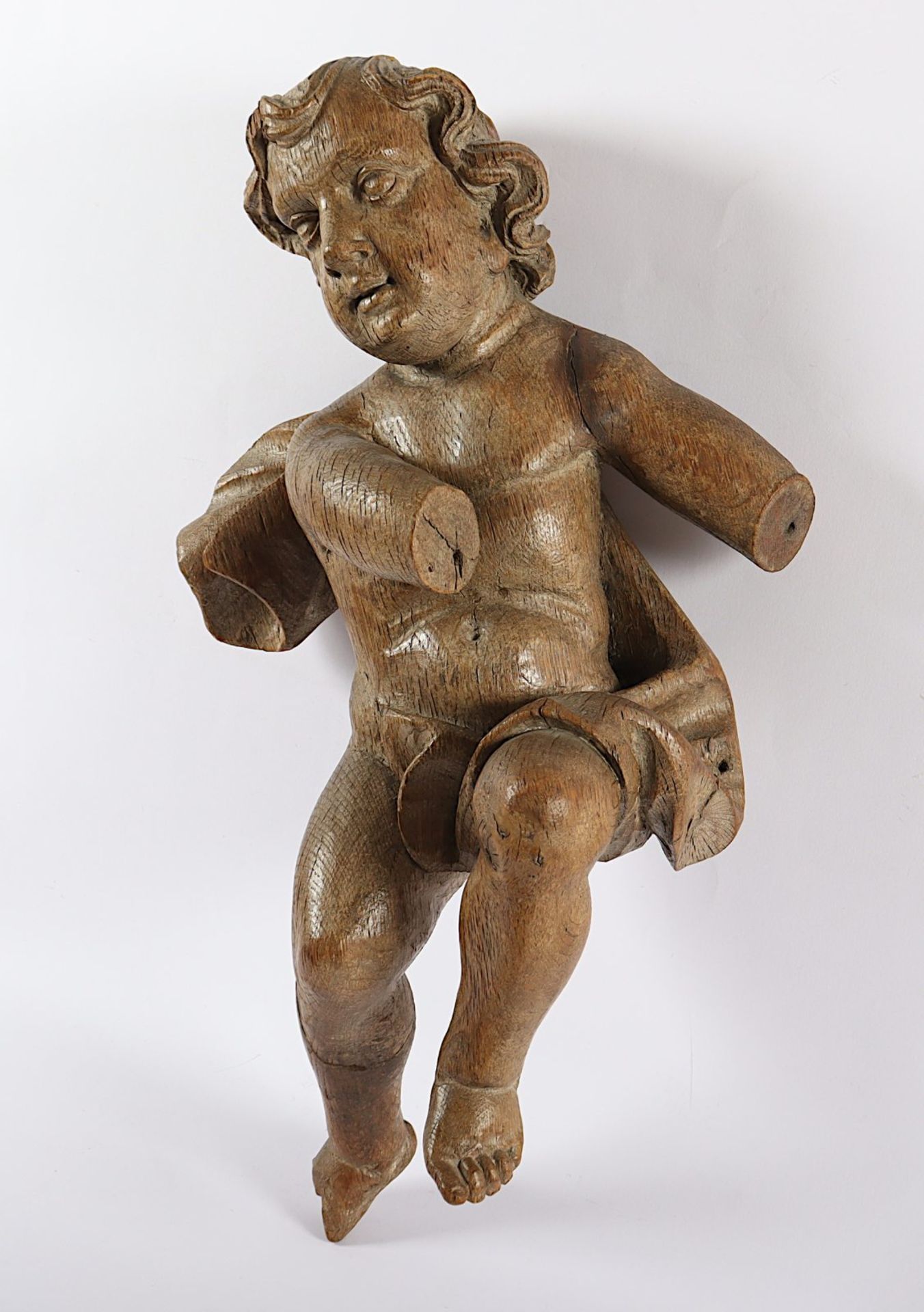 Putto, Holz, ohne Fassung, 18.Jh. - Image 3 of 4