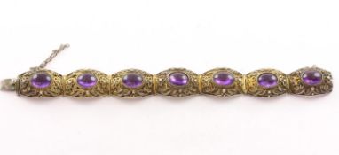 Armband, Silber, Amethyst, China