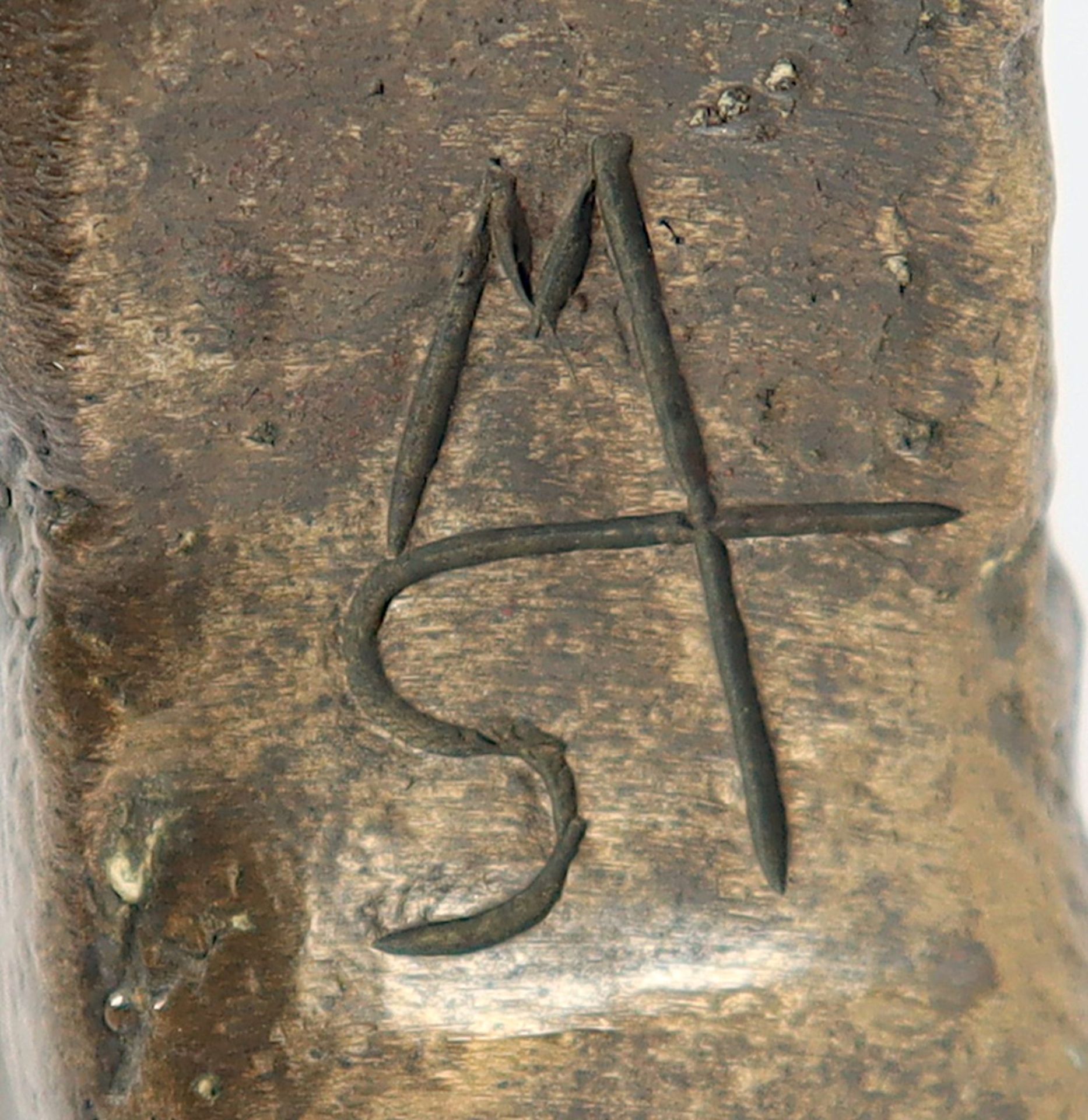 Strake, Manfred, "Maske", Bronze - Image 3 of 3