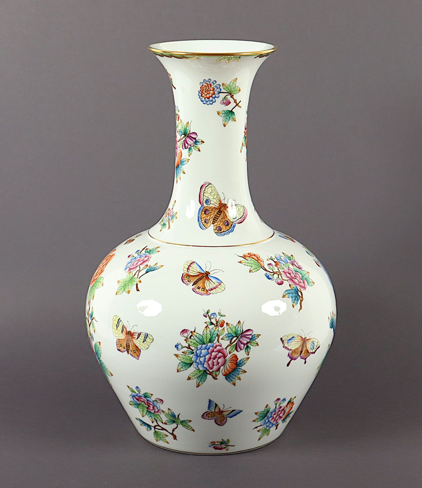 grosse Vase, Victoria, Herend, 1941 - Bild 2 aus 6
