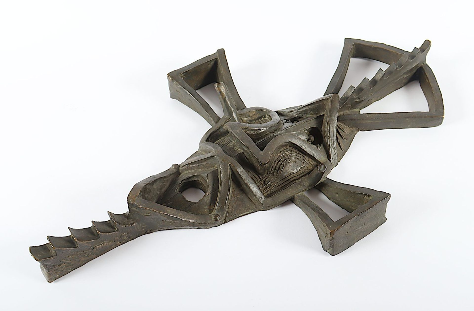 Strake, Manfred, "Maske", Bronze - Image 2 of 3