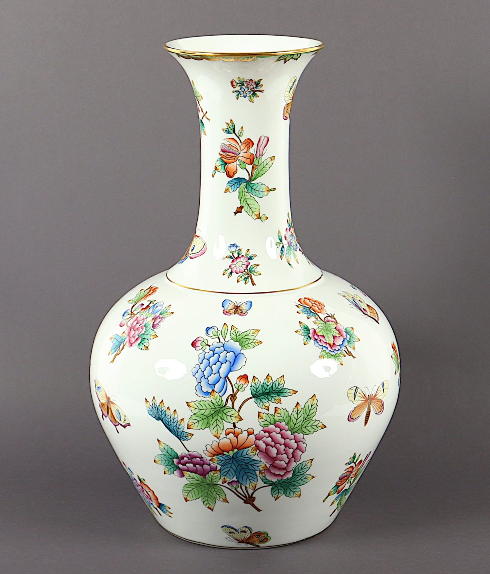 grosse Vase, Victoria, Herend, 1941