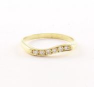 Diamant-Ring, 585/ooo Gelbgold, 6 Diamanten