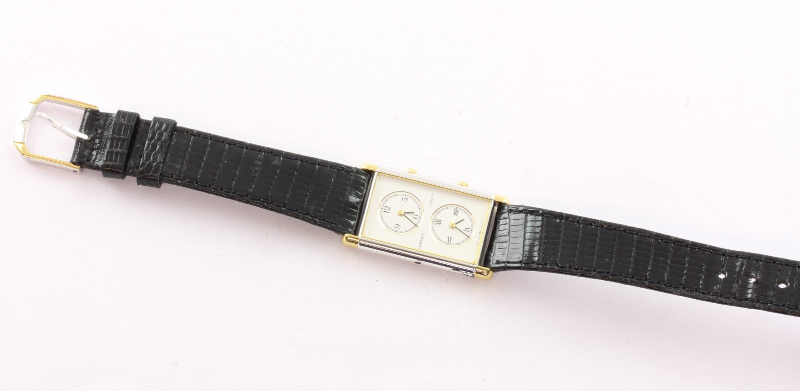 Armbanduhr, Metall vergoldet, SEIKO, Quarzwerk - Image 3 of 3