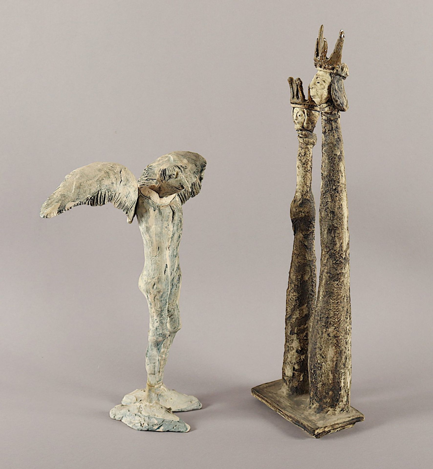 Pompetzki, Klemens, zwei Figuren, Keramik - Image 2 of 5