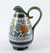 Wasserkrug, Keramik, Gouda, um 1920