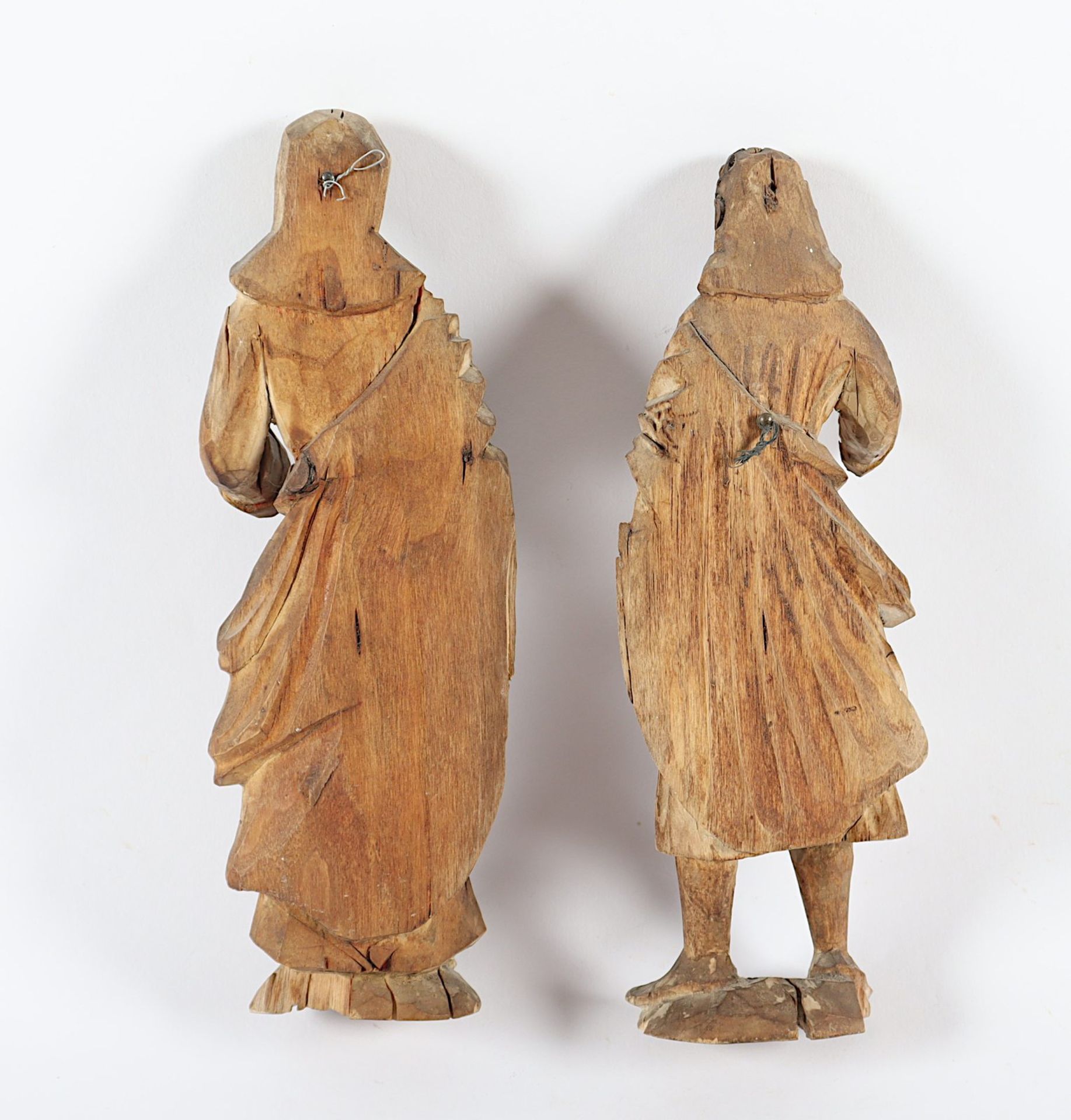 zwei Figuren, Holz, Goa, 18.Jh. - Image 2 of 2